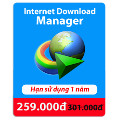 Internet Download Manager (IDM) - 1 Năm